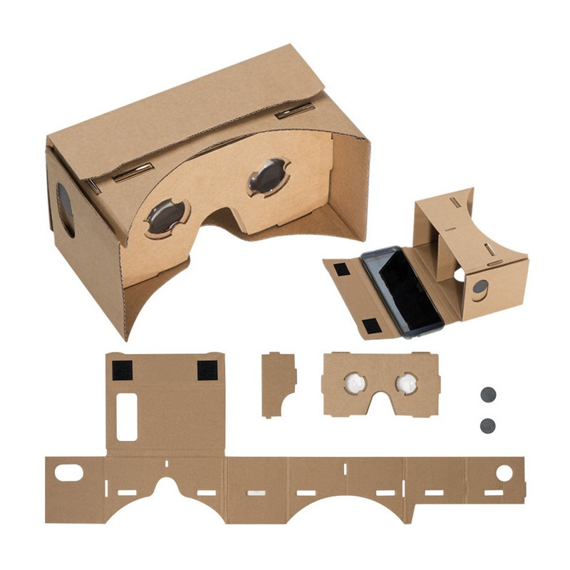 VR okuliare z kartónu, hnedá