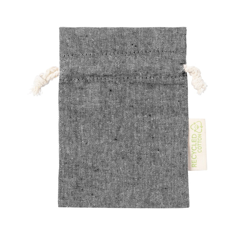 Malé bavlnené vrecúško 120 g/m2, čierna
