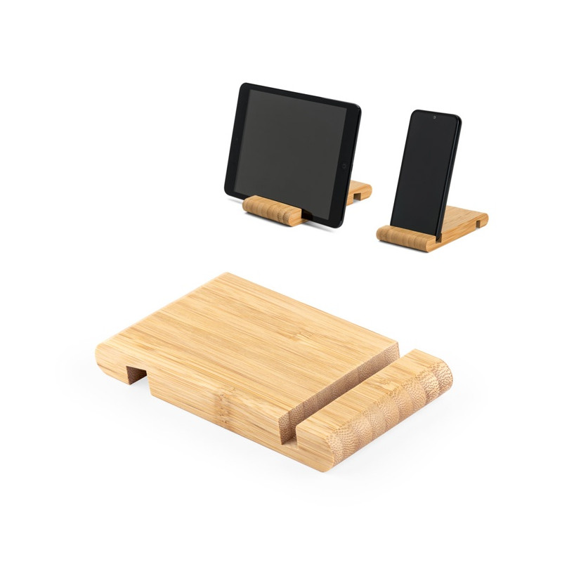 Bambusový stojan na mobil/tablet