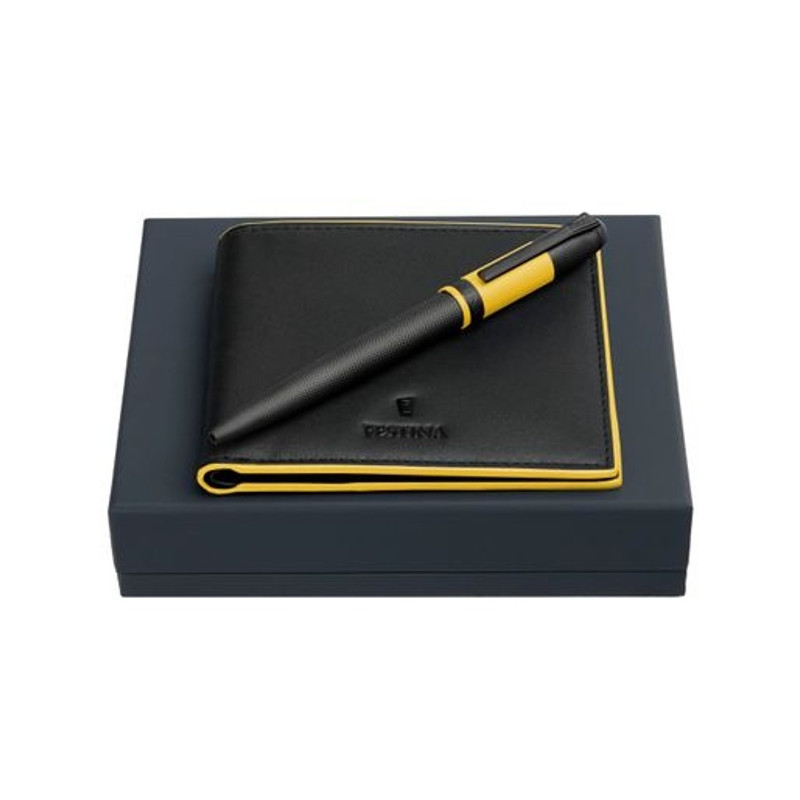 Sada peňaženka a pero Black Edition