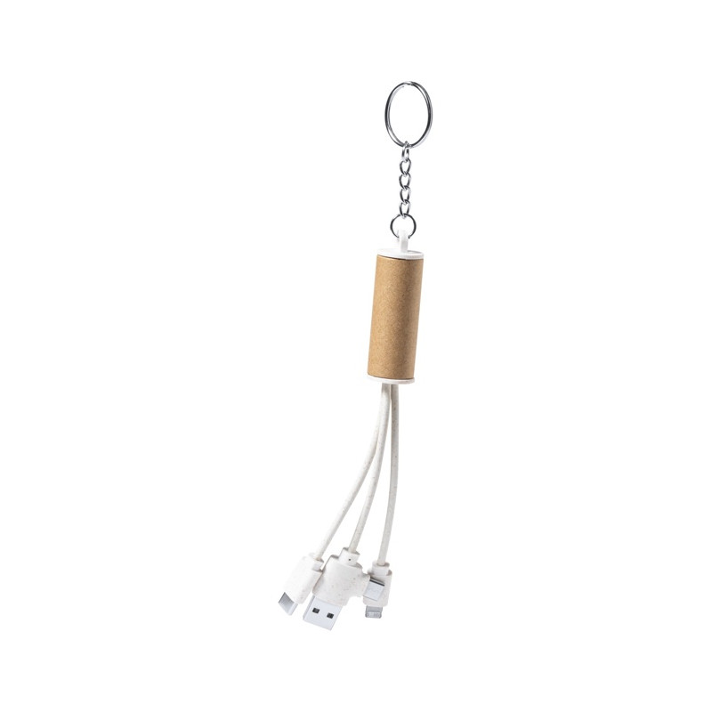 Prívesok na kľúče s USB nabíjacím káblom