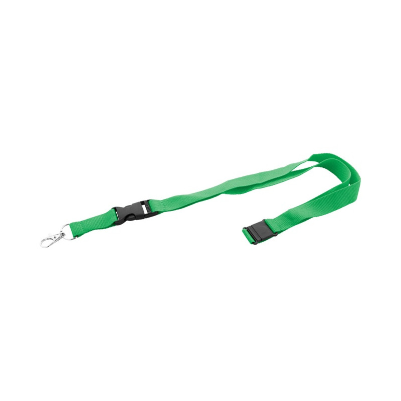 RPET lanyard s prackou a bezpečnostnou sponou