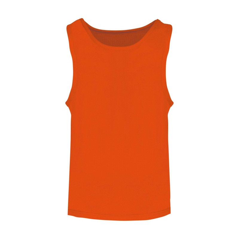 KID'S LIGHTWEIGHT MESH MULTISPORT BIB, spicy oranžová, 10.14