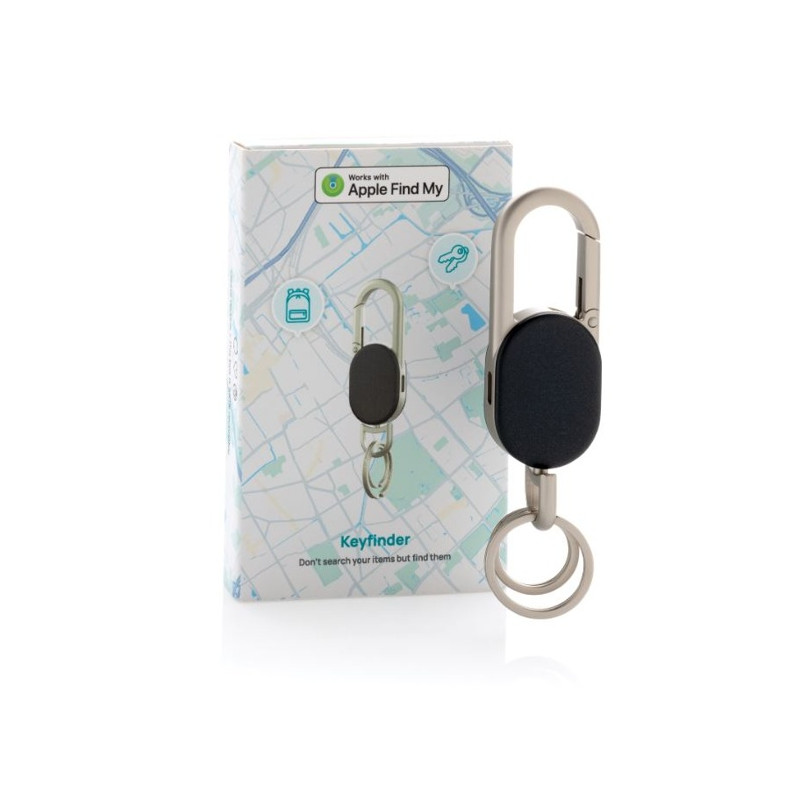 Kľúčenka s nabíjacím lokátorom Keyfinder, čierna