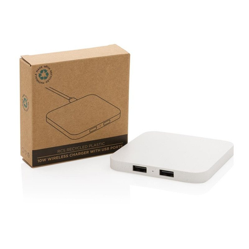 Bezdrôtová nabíjačka 10W s USB výstupmi