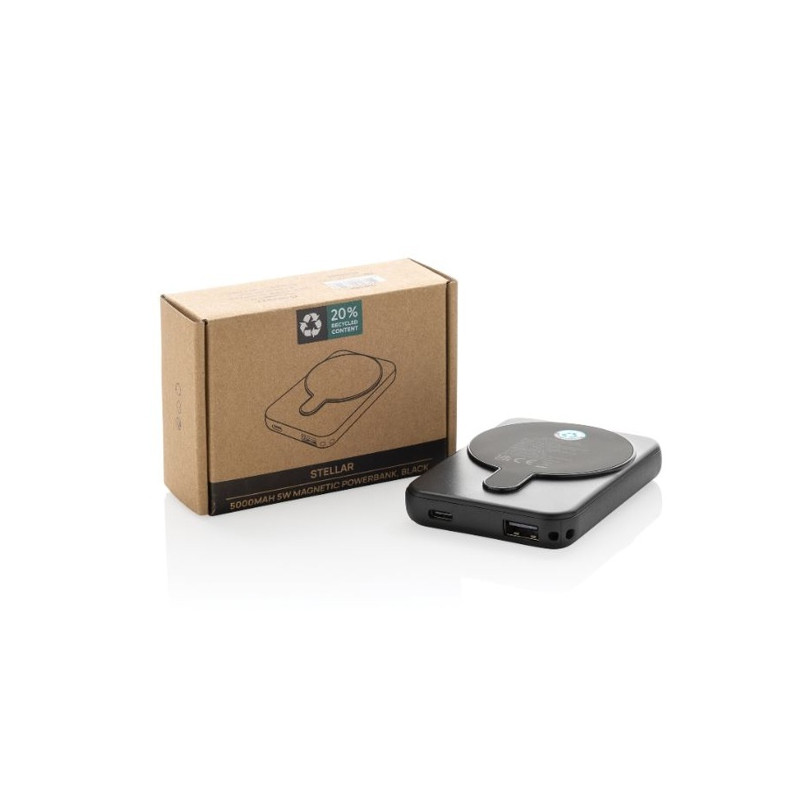 Magnetická powerbanka 5000mAh 5W z RCS plastu