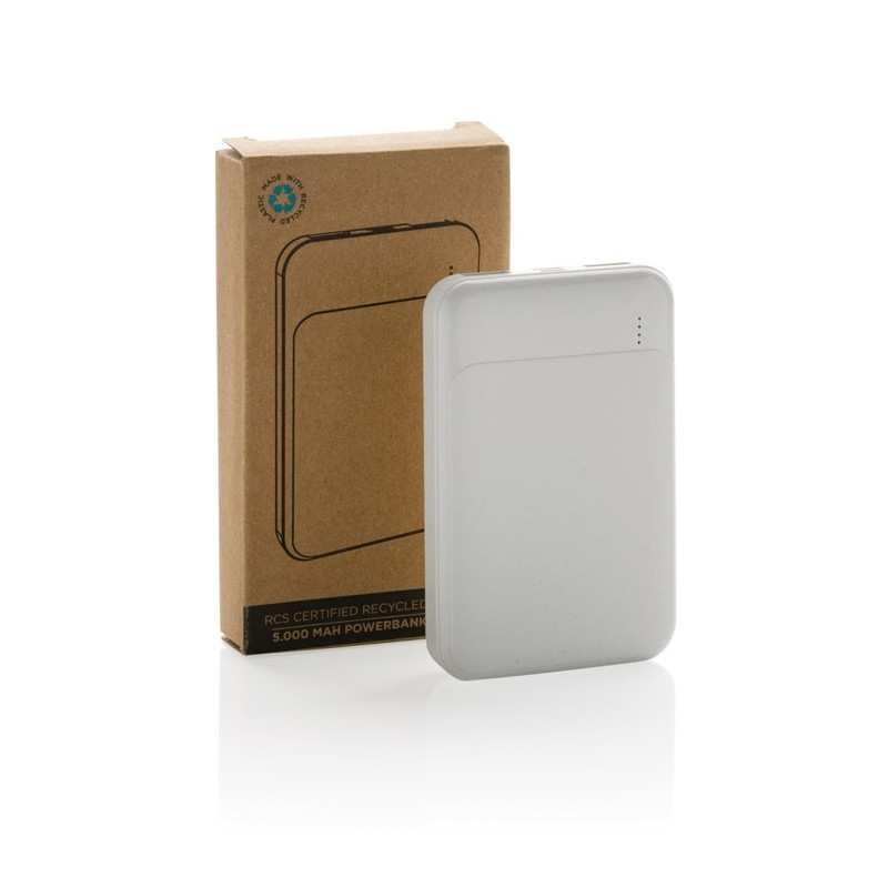 Powerbanka 5000 mAh z RCS recykl. plastu