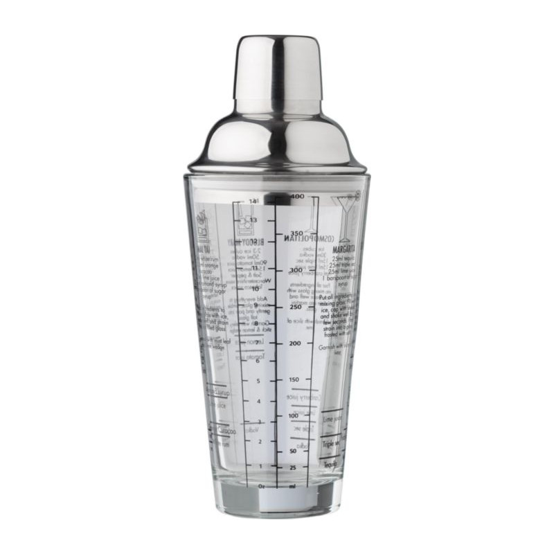 Sklenený šejker na koktejly (400ml)