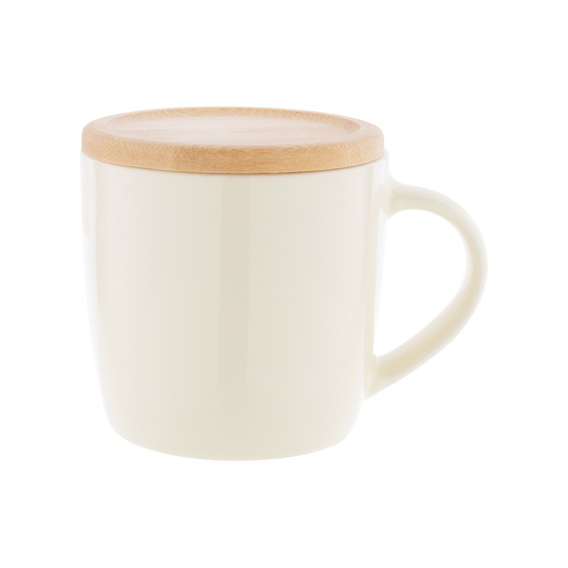 Keramický hrnček 335 ml s podtáckom