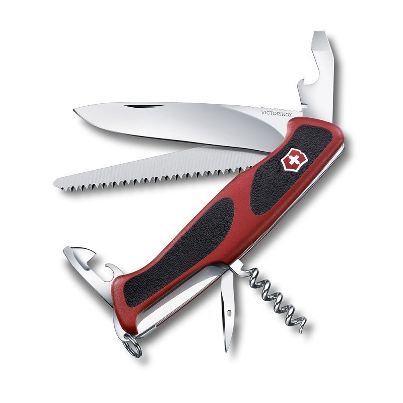 RANGER GRIP 55 vreckový nôž (13 cm, 12 funkcií), red/ čierna