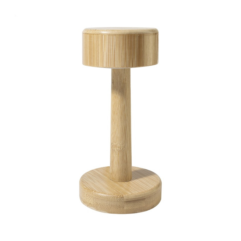 Bambusová stolná lampa, prírodná