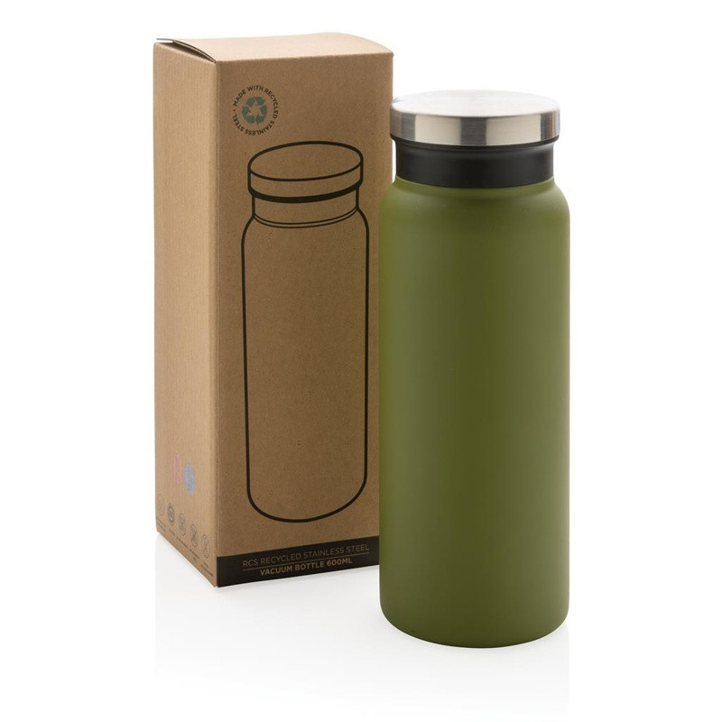 Termo fľaša 600ml z RCS recyklovanej ocele
