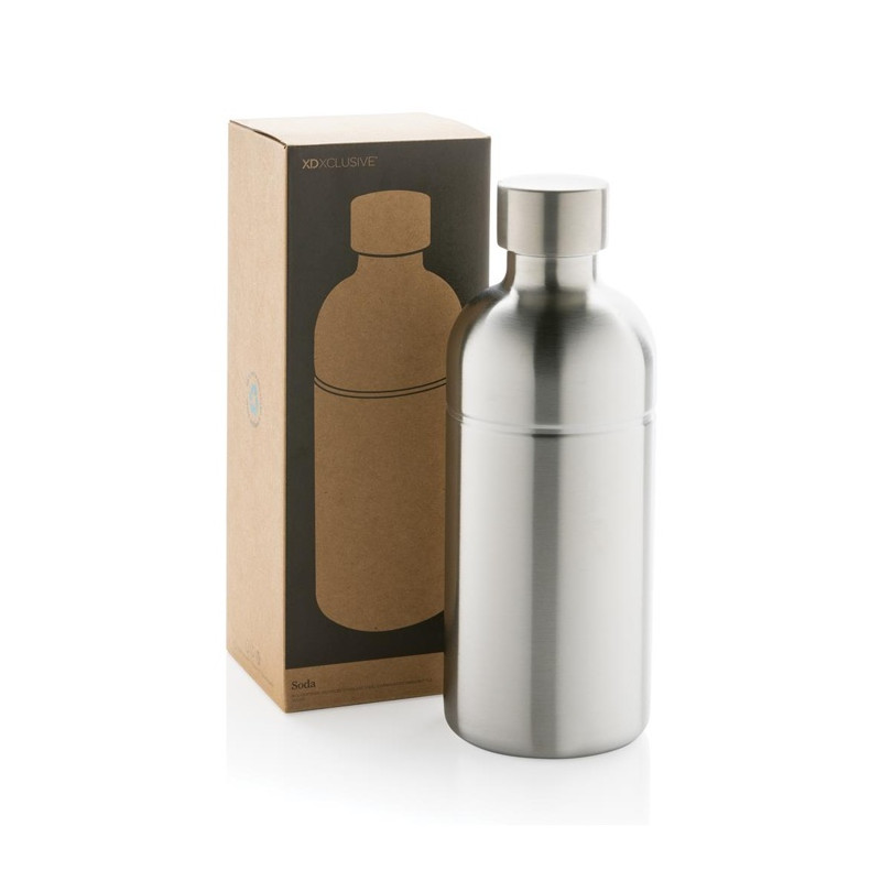 Fľaša na sýtené nápoje 800 ml z RCS recyklovaného hliníka