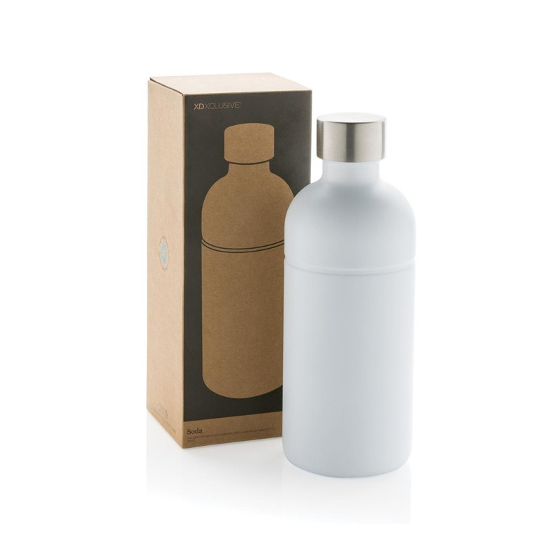 Fľaša na sýtené nápoje 800 ml z RCS recyklovaného hliníka