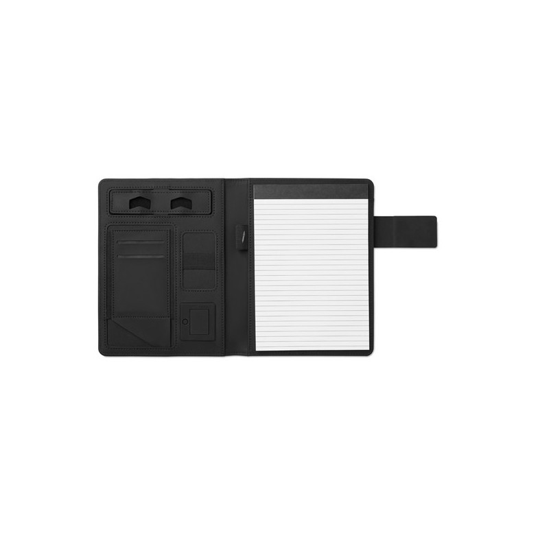 A5 portfólio a Power Bank 4 000 mAh, čierna