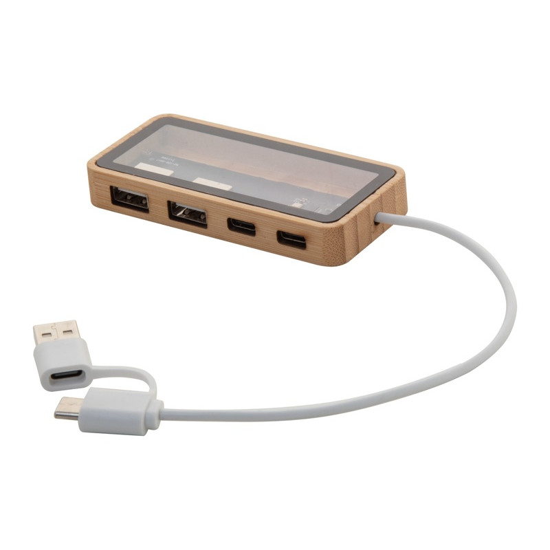 Transparentný USB rozbočovač