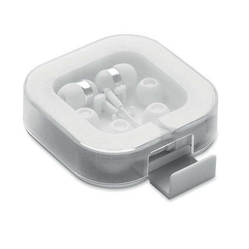 Slúchadlá v krabičke, USB-C, biela