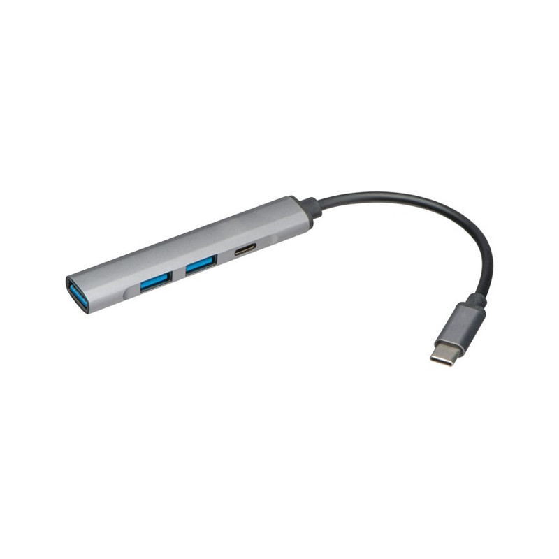 USB rozbočovač z recyklovaného hliníka