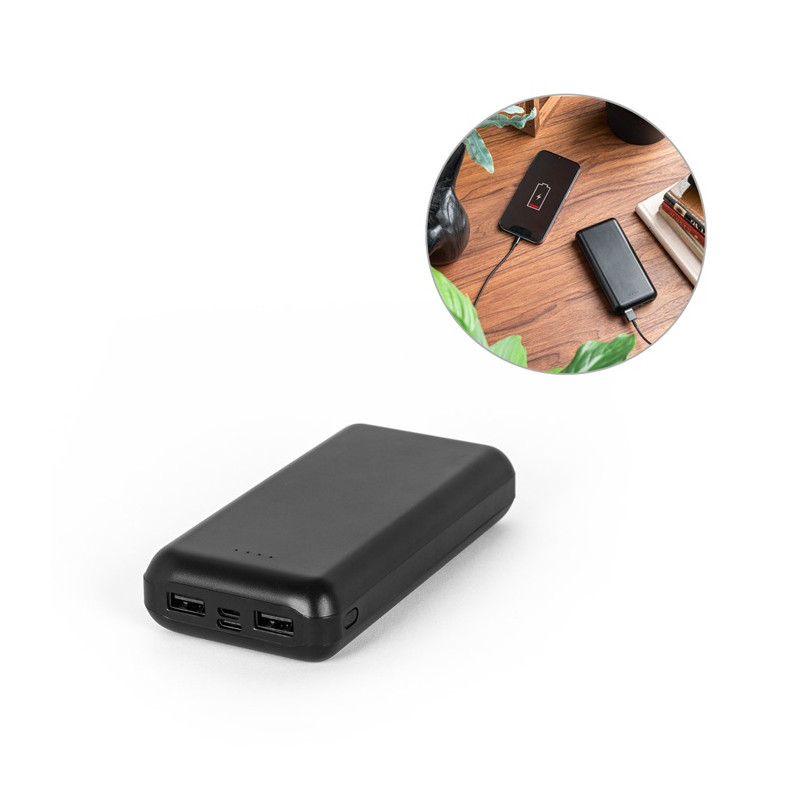 Powerbanka 20 000 mAh z recyklovaného ABS