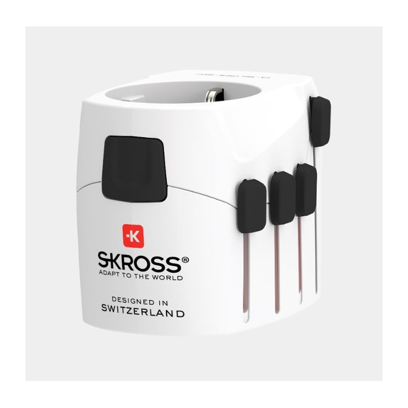 Adaptér SKROSS World Pro 3-Pole, biela