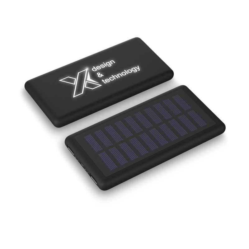 Svietiaca solárna powerbanka 8000 mAh