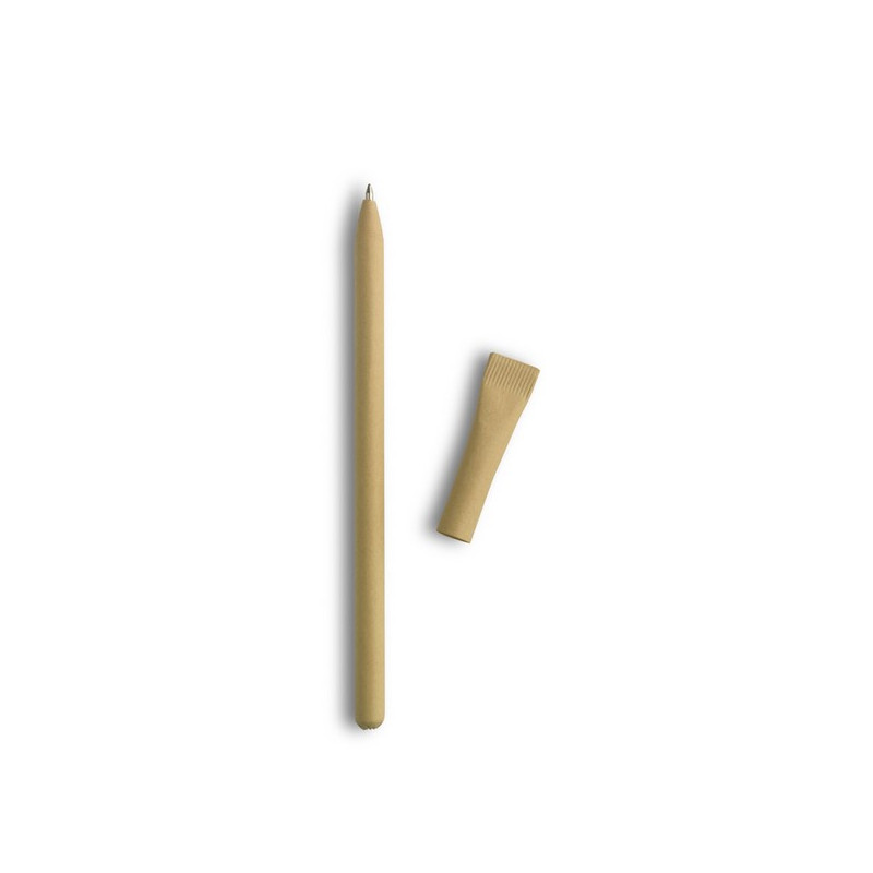 Guľôčkové pero z recyklovaného papiera (modrá náplň)
