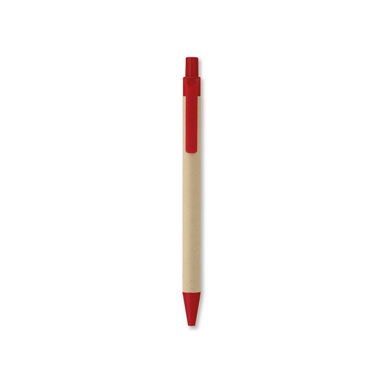 Guľôčkové pero z recyklovaného papiera (modrá náplň)