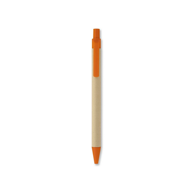 Guľôčkové pero z recyklovaného papiera (modrá náplň)