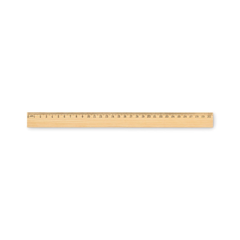 Drevené pravítko (30 cm), drevená