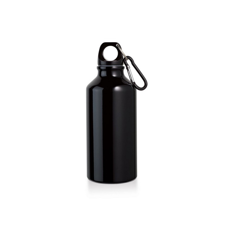 Hliníková fľaša s karabínou (400 ml)