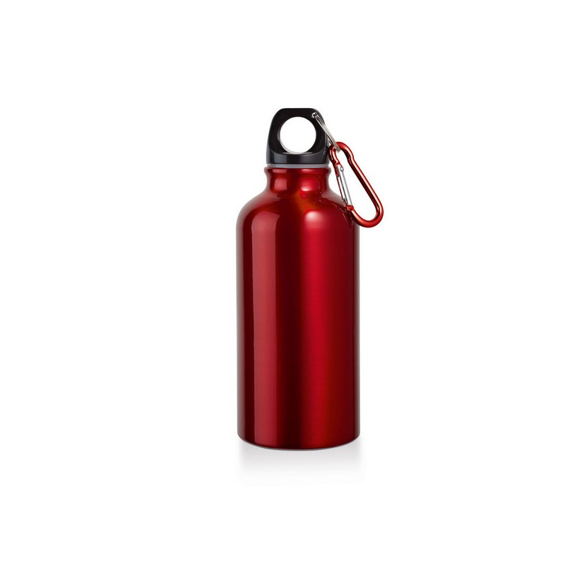 Hliníková fľaša s karabínou (400 ml)