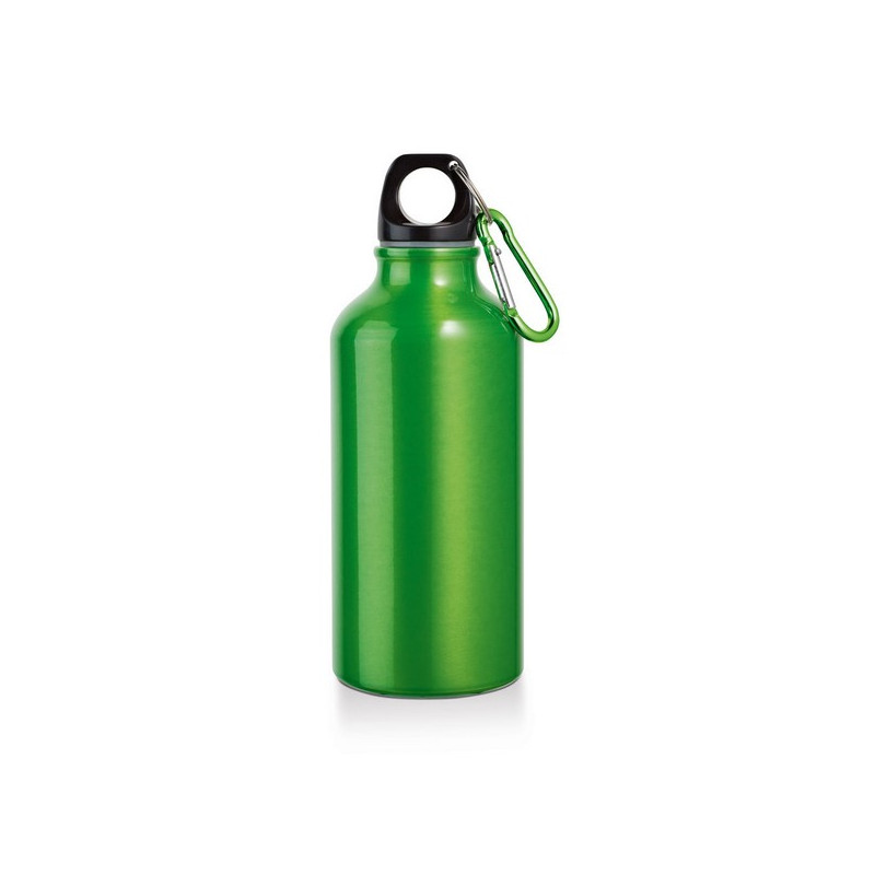 Hliníková fľaša s karabínou (400 ml)