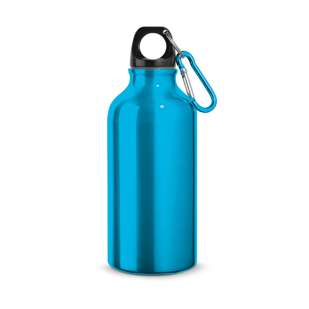 Hliníková fľaša s karabínou (400 ml)