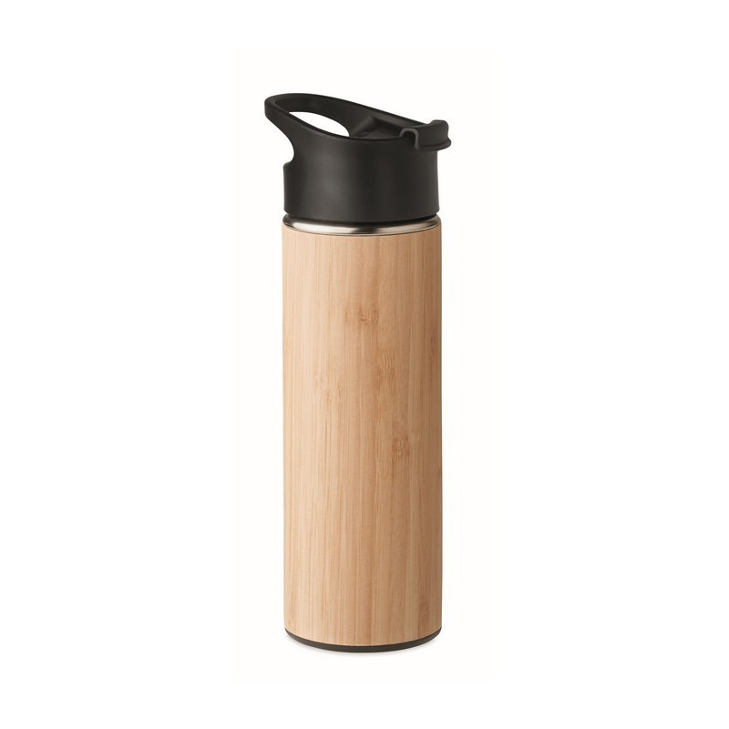 Bambusová dvojstenná fľaša, 450ml