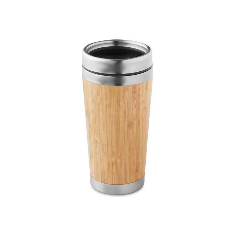 Dvojstenný bambusový cestovný pohár (400 ml)