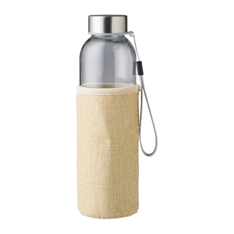 Sklenená fľaša v jutovom obale 500 ml