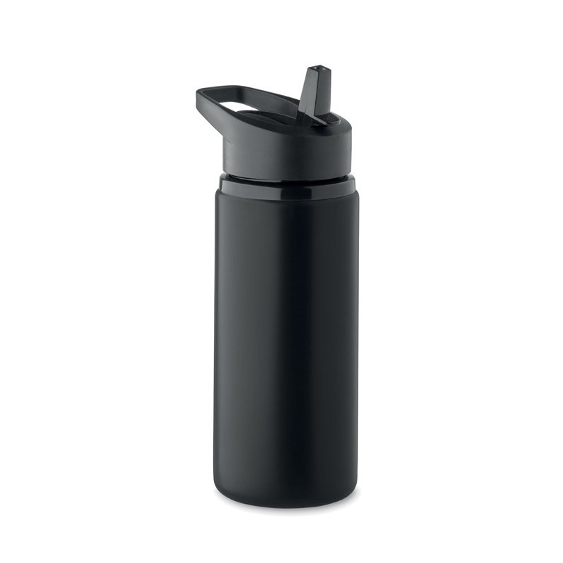 Fľaša 500 ml z recyklovaného nerezu so slamkou