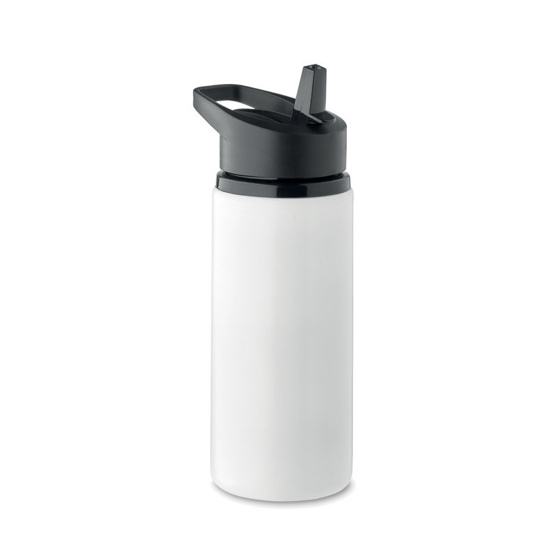 Fľaša 500 ml z recyklovaného nerezu so slamkou