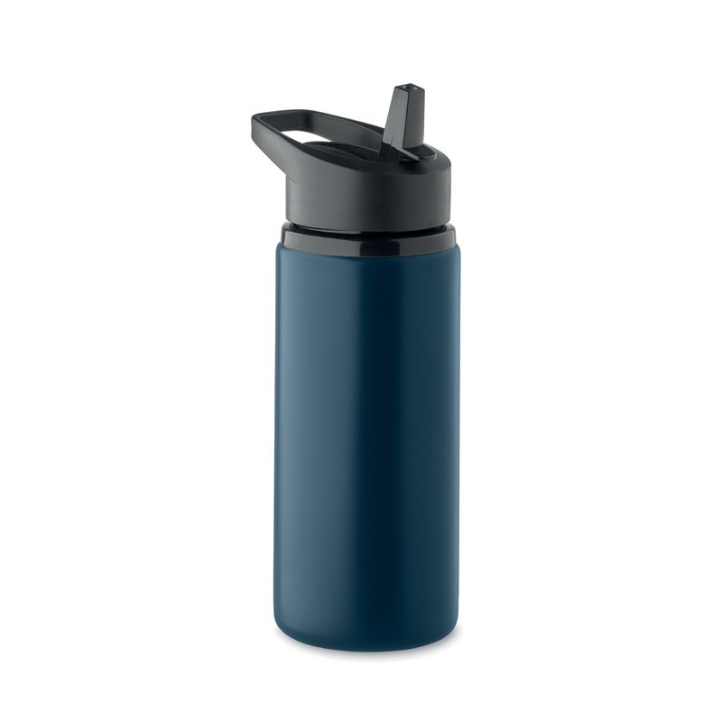 Fľaša 500 ml z recyklovaného nerezu so slamkou