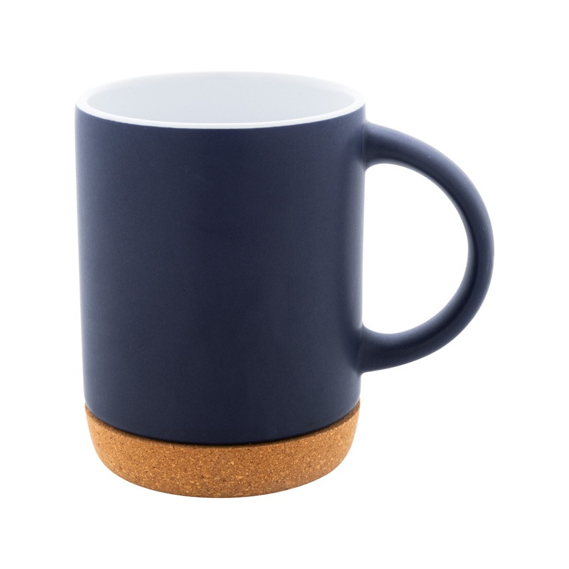 Matný keramický hrnček 280ml s korkovým dnom