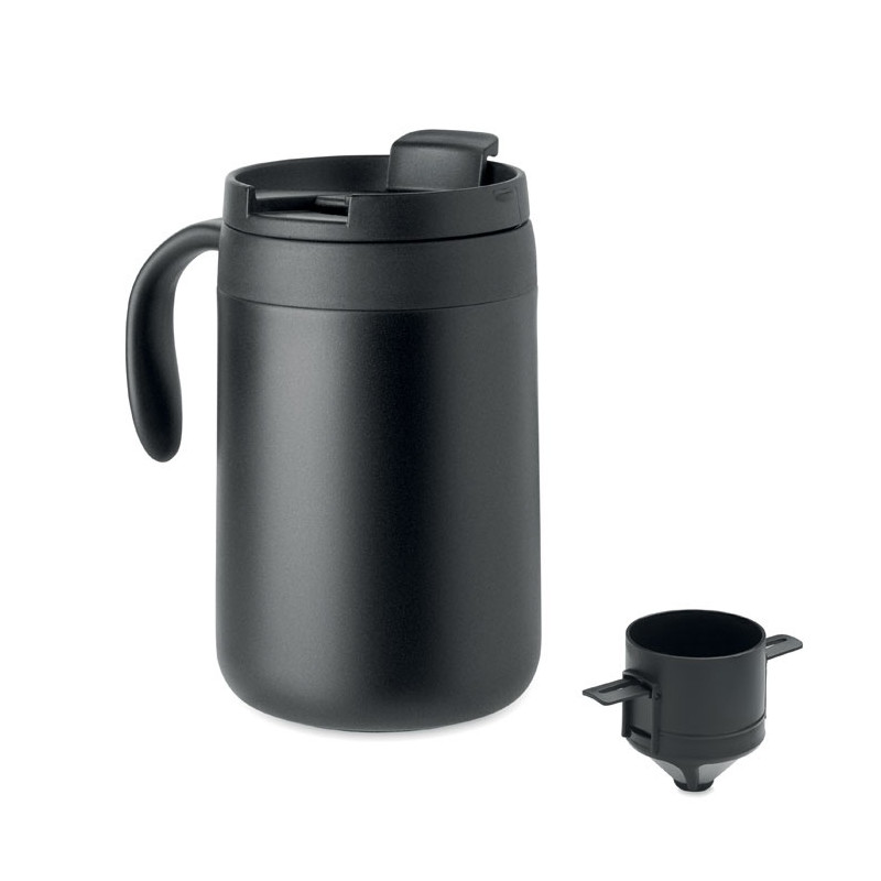 Termohrnček s kávovým filtrom (450 ml)