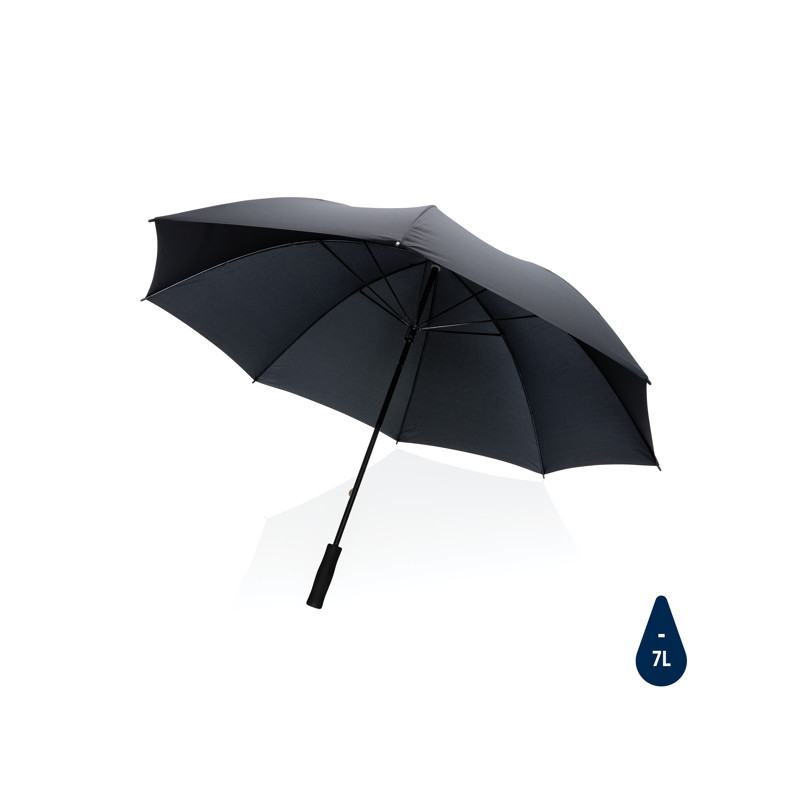 Manuálny vetruodolný dáždnik z RPET (132 cm)