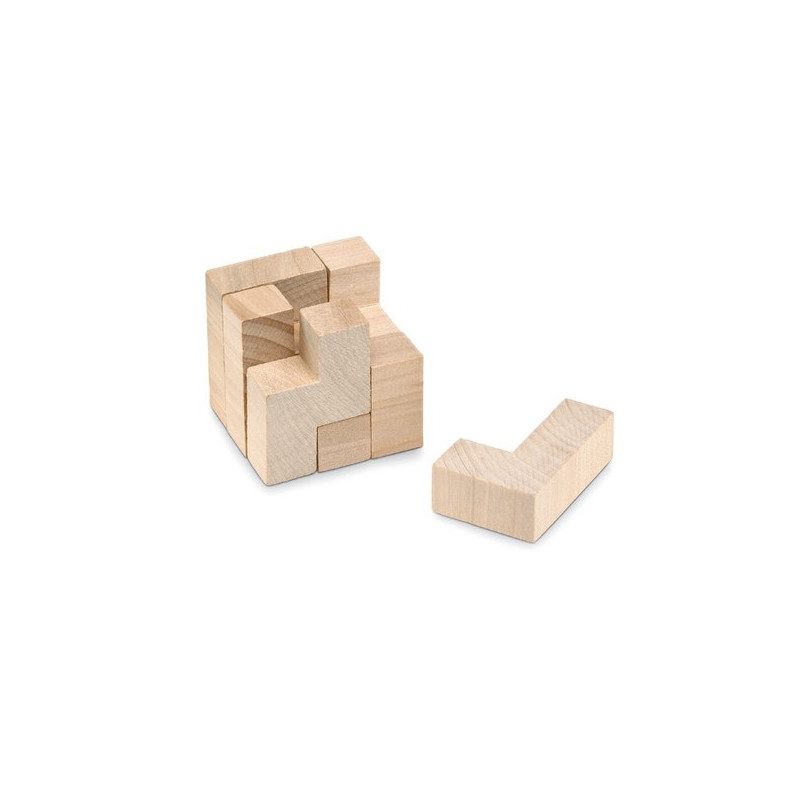 Drevené puzzle (7ks) v bavlnenom vrecúšku