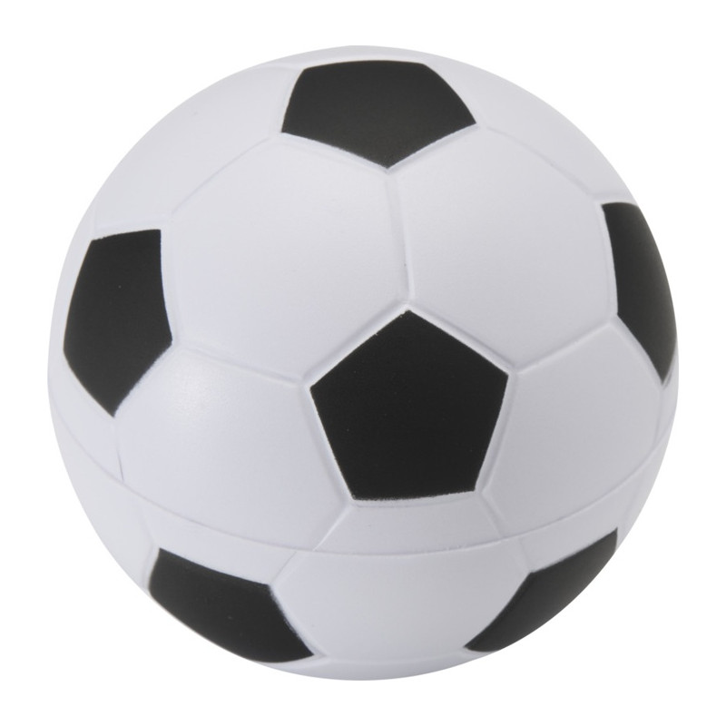 Antistresová futbalová loptička, čierna