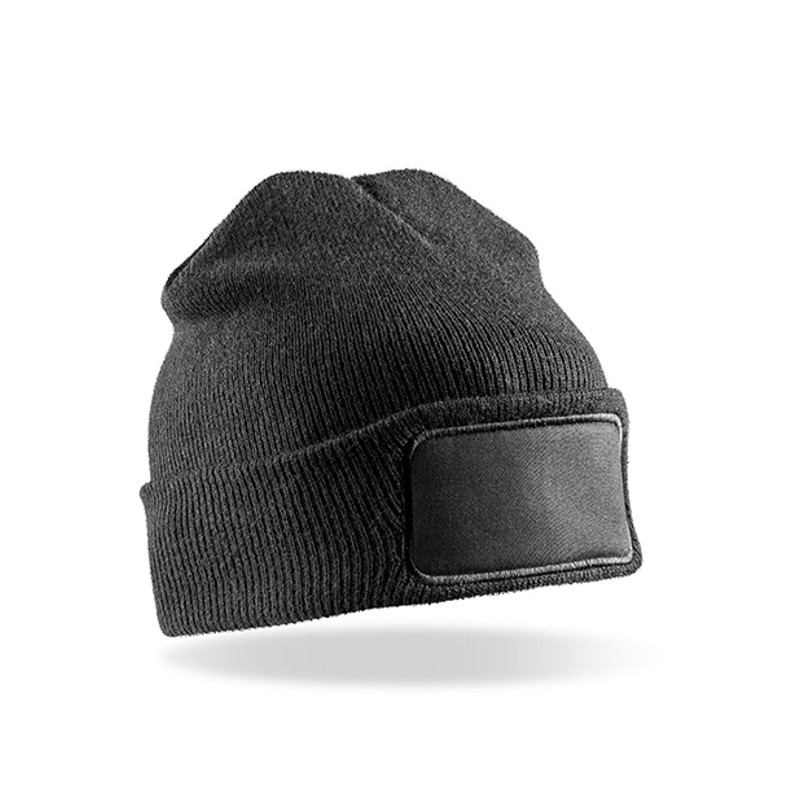 Recycled Double Knit Printers Beanie