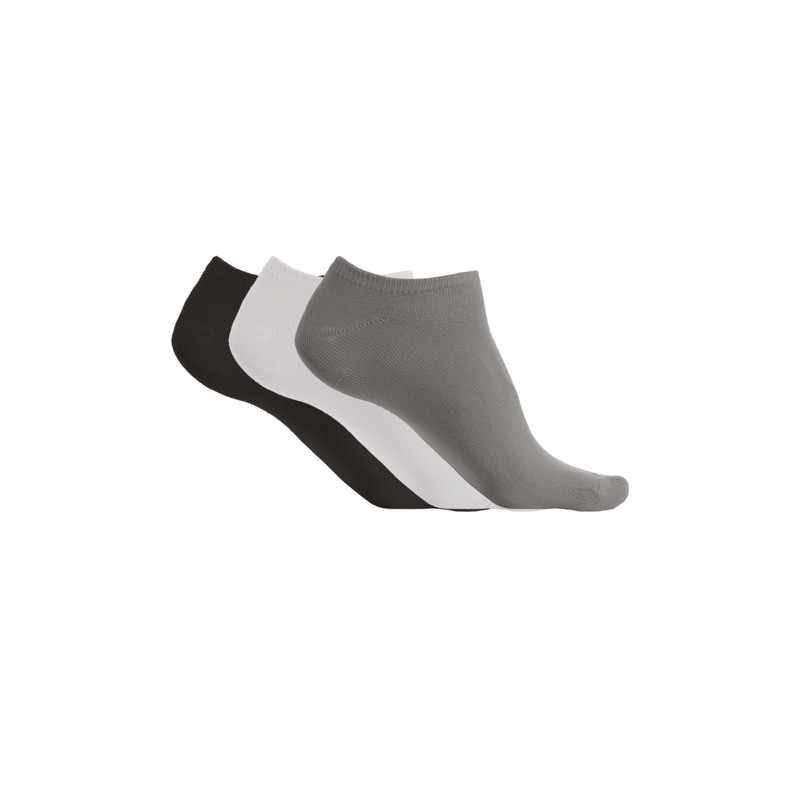 MICROFIBRE TRAINER SOCKS - PACK OF, storm grey/white/ čierna