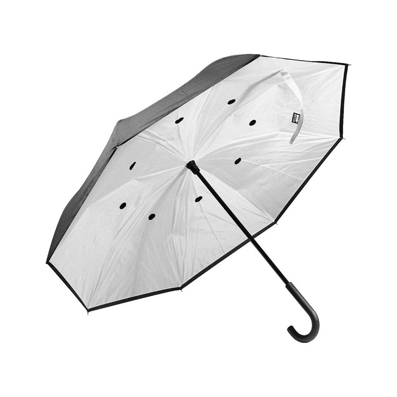Manuálny reverzný dáždnik z RPET (109 cm)