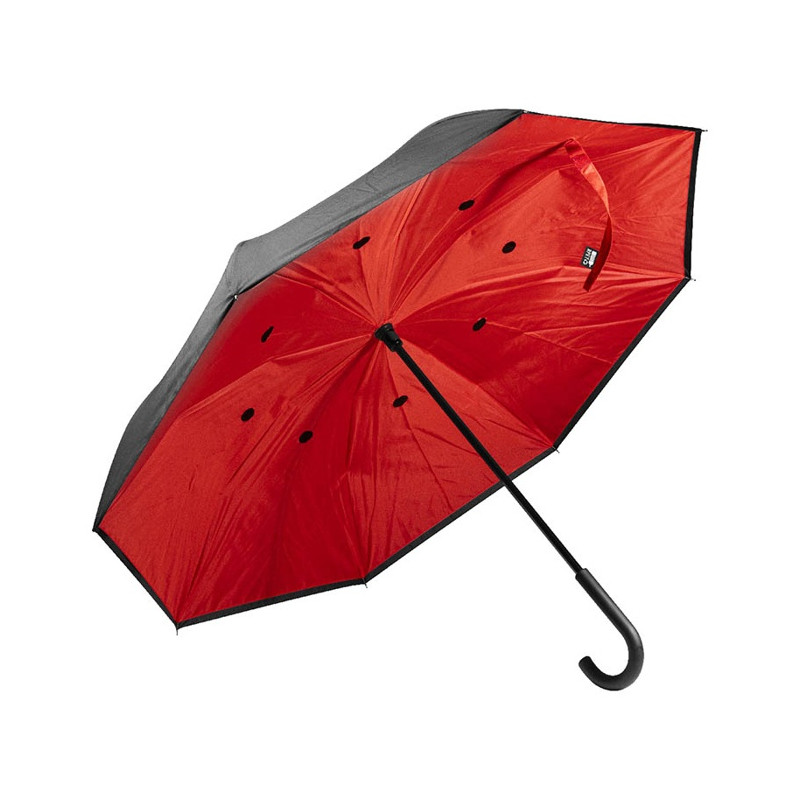 Manuálny reverzný dáždnik z RPET (109 cm)