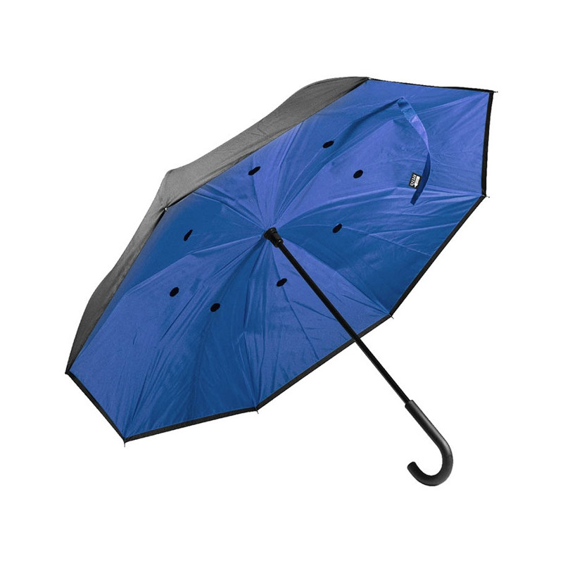 Manuálny reverzný dáždnik z RPET (109 cm)