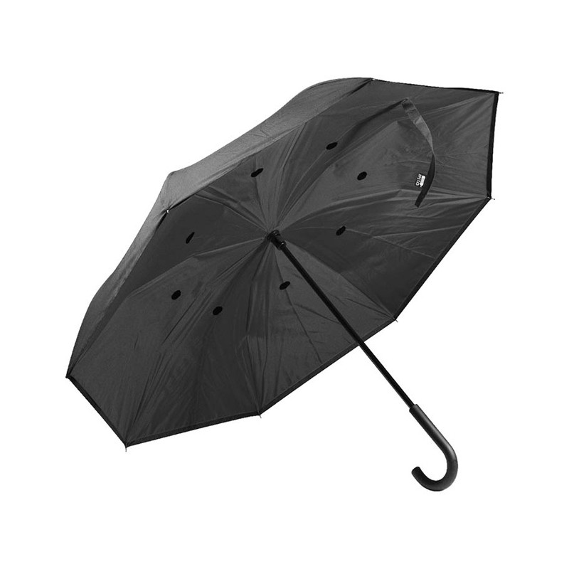 Manuálny reverzný dáždnik z RPET (109 cm)